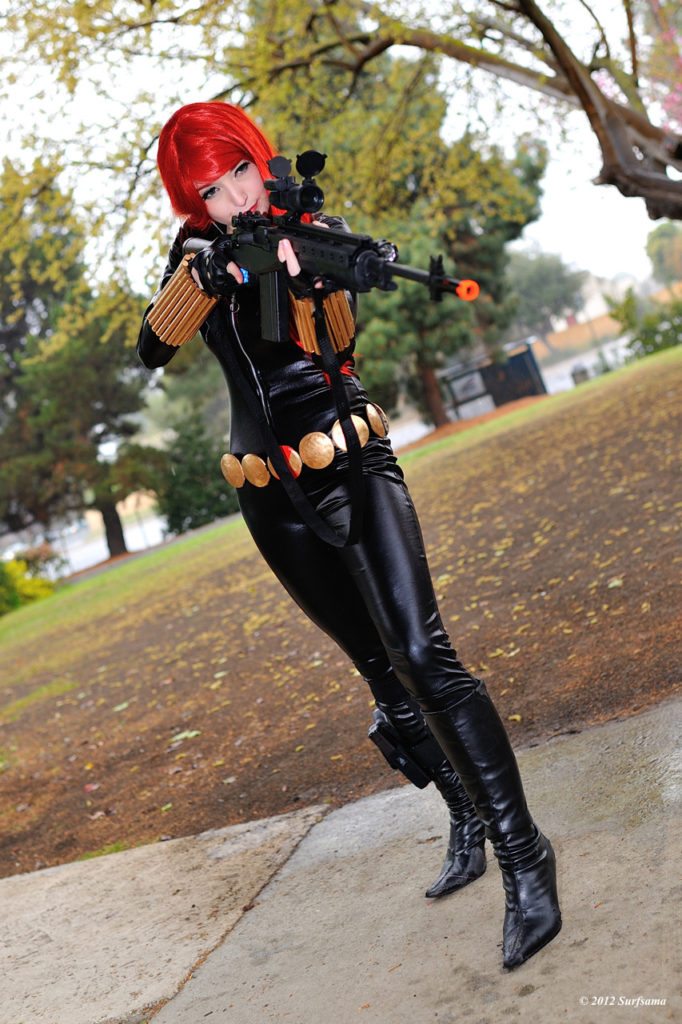 Sexy Black Widow Cosplay Pt Nerd Porn