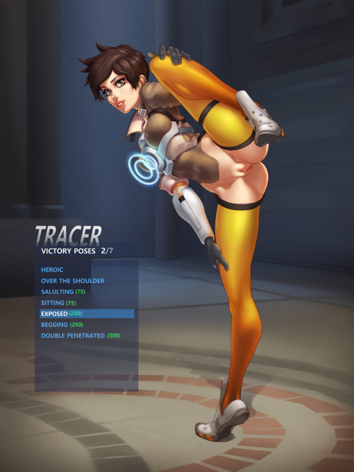 Tracer's New Victory Pose ~ Overwatch Rule 34 â€“ Nerd Porn!