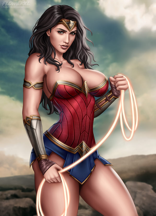 Sexy Wonder Woman Pictures X - Wonder Woman ~ DC Comics Fan Art by Flowerxl â€“ Nerd Porn!