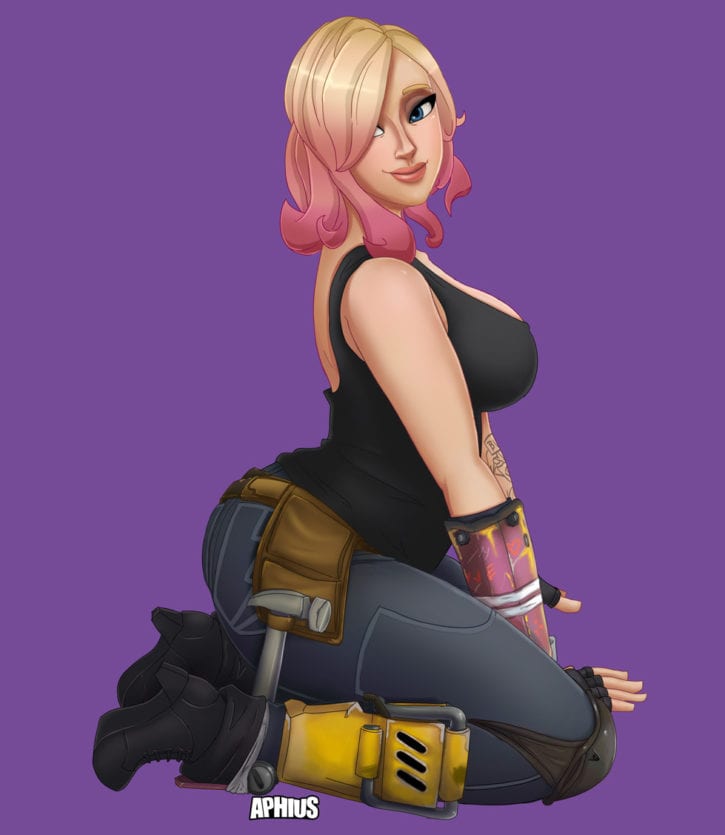 Constructor Penny ~ Fortnite Fan Art By Aphius Nerd Porn | Free Hot Nude  Porn Pic Gallery