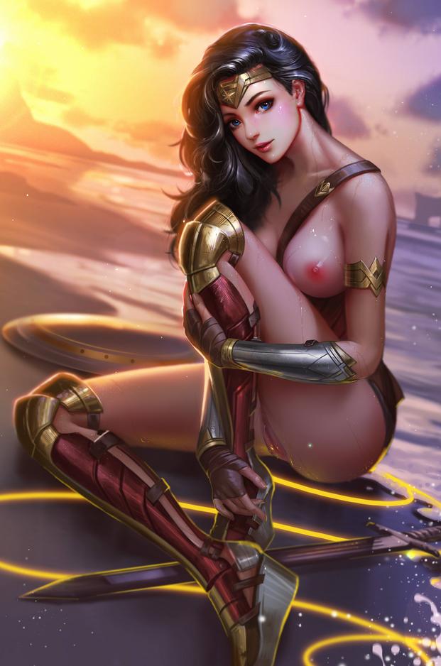 Sexy Women Art - Wonder Woman ~ DC Comics Fan Art by Liang-Xing â€“ Nerd Porn!
